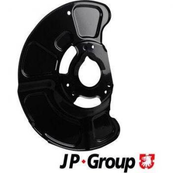 Chapa protectora contra salpicaduras para disco de freno JP GROUP 1364202580, fabricada en material resistente a la corrosión, diseñada para proteger el sistema de frenos del polvo y la suciedad, con un ajuste perfecto