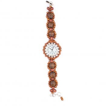 Reloj Hombre IK IK001-BRWH (35 mm) - Madera - Marrón - Gris - Blanco