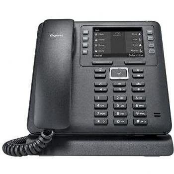 Gigaset Maxwell 2- Teléfono de Sobremesa IP, 4 cuentas SIP, negro