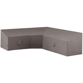 Funda para muebles en forma de L Madison 300x300x90 cm gris