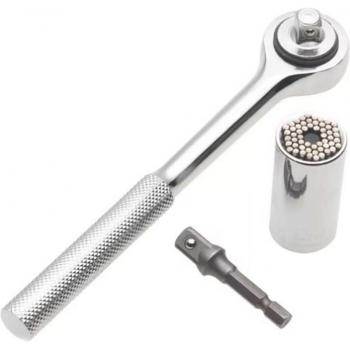 Llave universal 3 piezas multifunción y trinquete GATOR GRIP 7-19 mm