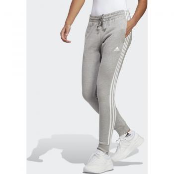 Adidas Essentials French Terry Cuffed 3-Stripes Pantalón de Entrenamiento para Mujer Gris Talla L