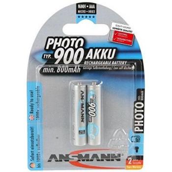 Baterías Recargables NiMH Micro AAA 900 mAh - Paquete de 2 unidades