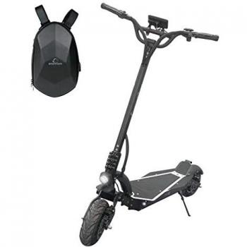 SMARTGYRO Raptor Black - Patinete Eléctrico con Estructura de Aluminio, Frenos hidráulicos, Motor de