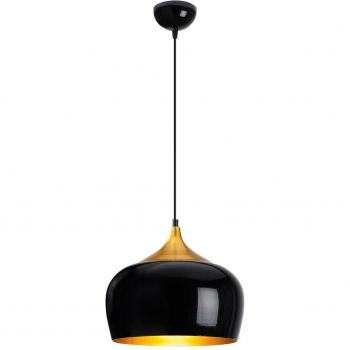 Lámpara colgante Berceste 212-S Ø30 cm negra/dorada