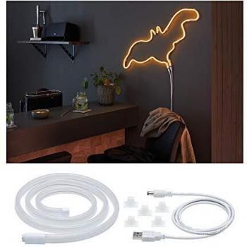 Tira LED Neon Colorflex USB 1m Naranja 4,5W 5V Plástico Flexible