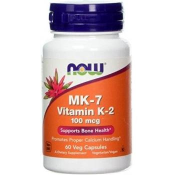 Now Foods, MK-7, Vitamin K-2, 100 mcg, 60 Veg Capsules