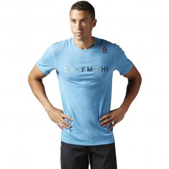 Reebok RCF Poly Blend G2 Camiseta, Hombre, Azul