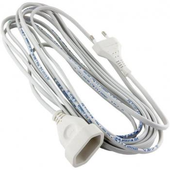 Cable alargador garantía de 1, 3 aumentos de corriente Euro Cable de conector 5,0 Meter 1-Fach blanco