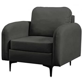 Sillón Clovis A100 Tapizado en Manila 16 con Patas de Metal, 96x92x94cm