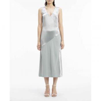 Calvin Klein - Vestido de tirantes satinado