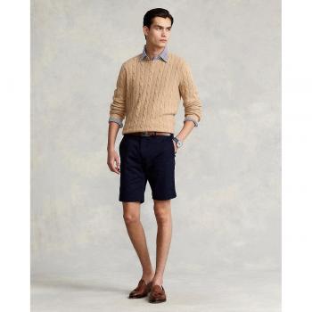 Pantalón Corto Chino Elástico Slim Fit Hombre Polo Ralph Lauren Aviador Marino 32