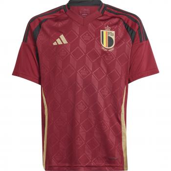adidas Belgium Home Junior Short Sleeve Jersey 2024 - Kids, Colour: Red, Size: 9-10 years