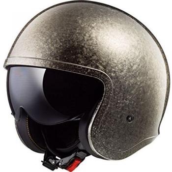 LS2 Spitfire - Casco jet (talla XXL), color cromado