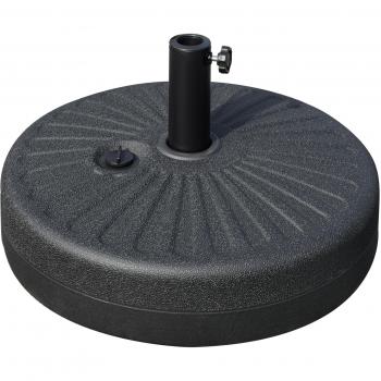 Base de sombrilla Outsunny rellenable 38/48mm negro Ø51x30,5cm