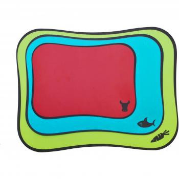 Moha Tablas de Corte Flexibles, Green/Blue/Red, 43x33/37x27/28x20 cm, 3