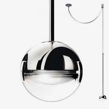 Lámpara Colgante LED Convivio Cromo Transparente