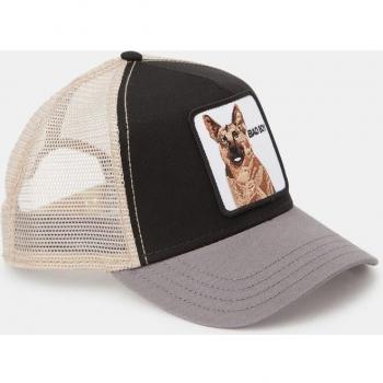 Goorin Bros Animal Farm Snapback Trucker Hat The Bad Boy Charcoal with 3D Embroidered German Shepherd Patch