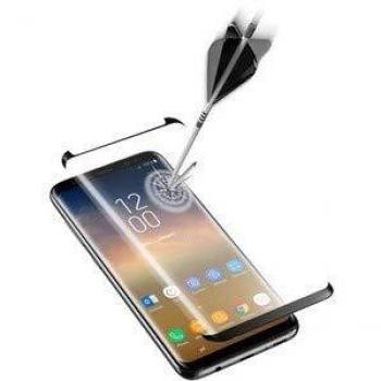 Cellularline TEMPGCUGALS9PLK - Cápsula Curvada para Samsung Galaxy S9 Plus