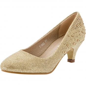Gr. 25-35 - Zapatos de vestir de Material Sintético para niña Varios Colores #724 Gold