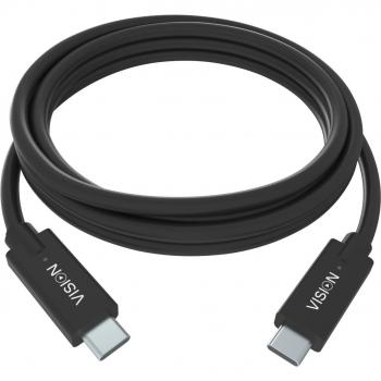 Vision TC 2MUSBC/BL cable USB 2 m USB 3.2 Gen 1 (3.1 Gen 1) USB C Negro