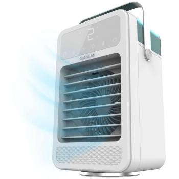 Cecotec EnergySilence 600 Deskchill Rotate Climatizador de Sobremesa Blanco, 600 ml, control táctil, display digital, oscilación y temporizador