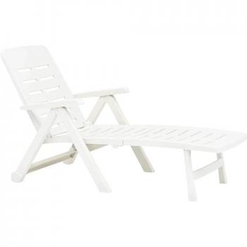 Tumbona SMERALDO polipropileno Blanco 72x189x96h cm