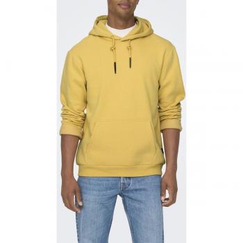 Sudadera con capucha Only & Sons Ceres fit regular color mostaza