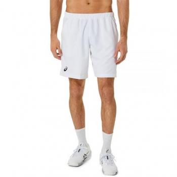 Pantalón Corto Asics Court 9in para Hombres Blanco XL - Tejido Premium