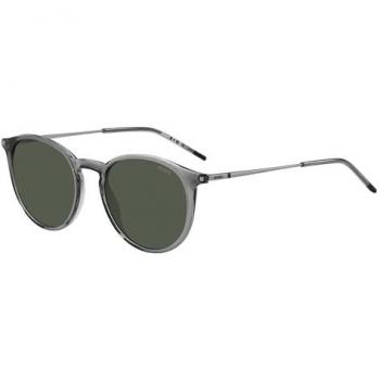 Gafas de sol Hugo HG 1286/S con montura completa redonda de plástico, color gris