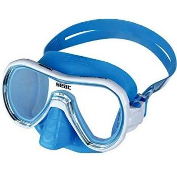 SEAC Panarea Color - Máscara de esnórquel Unisex para Adulto, Azul Claro, estándar
