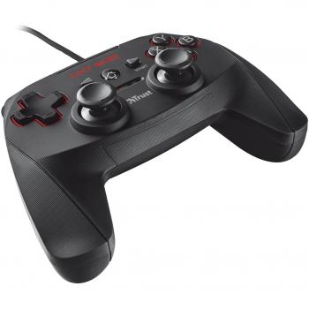 Trust Gaming GXT 540 Yula Mando para PlayStation 3 y PC, Mando PS3 con Cable 3 m, 13 botones, 2 Joysticks Analógicos, Gamepad USB para Ordenador, Portátil, Juegos, Consola – Negro