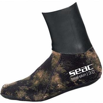 Seac Skin - Calcetines térmicos para Apnea y Pesca subacuática, neopreno, camuflaje de 3 mm, unisex, adulto, Unisex adulto, 0210070068105A, Camo Marrone, X-Large