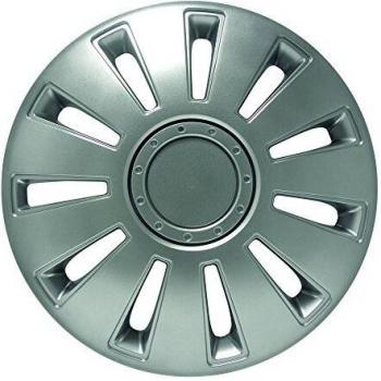 Tapacubos Gorecki Silverstone 15 pulgadas, Juego de 4 piezas, Color plateado