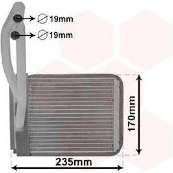 Radiador de calefacción VAN WEZEL 82006446