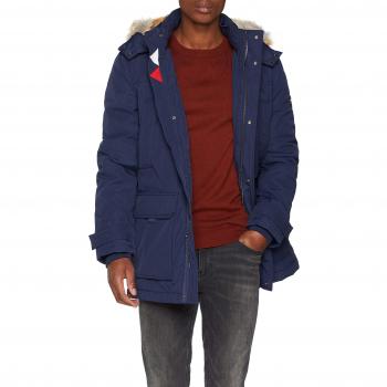 Tommy Jeans Hombre Technical Parka Parka Manga Larga  Azul