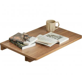 SoBuy Mesa Plegable de Pared FWT03-PF, mesa montada en la pared con hoja plegable, color natural, dimensiones 60 x 40 cm, ideal para portátil, escritorio infantil y mesa para comer