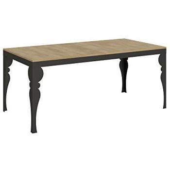 Mesa extensible Paxon Evolution 90x180/440 cm Roble Nature estructura Antracita