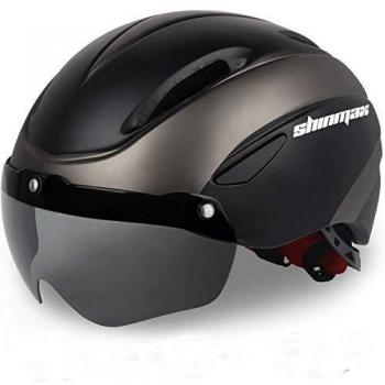 KINGLEAD Casco Bicicleta con Visera, Protección de Seguridad Ajustable Casco de Bicicleta Ligera para Montar en Bicicleta Casco de Bicicleta BMX Scooter Skate Mountain Road