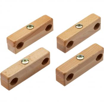 babybay 100601 - Accesorio para ruedas de cuna, color madera natural [Importado de Alemania]