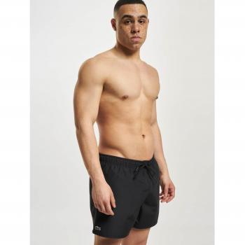 Lacoste Men's Quick-Dry Swim Shorts - Black/Green - Size: L - Male