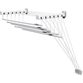 Gimi Lift 100 Tendedero de pared y techo de acero, 6 m de longitud de tendido