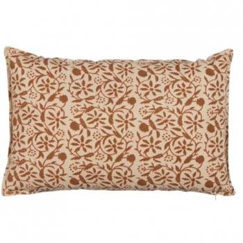 Cojín Algodón Marrón Beige 60 x 40 cm