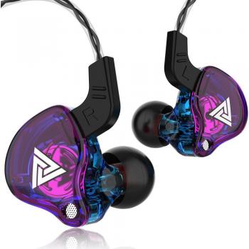 Auriculares Intrauditivos Deportivos QKZ AK6 con Control por Cable y Sonido Mágico de Graves Pesados para Smartphones Samsung, Huawei y Apple, MP3