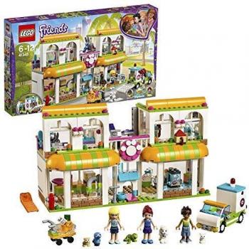 LEGO Friends - Centro de Mascotas de Heartlake City, Juguete con Mini Muñecas para Niñas y Niños de 6 a 12 Años para Recrear Aventuras, Incluye Edificio y Vehículo