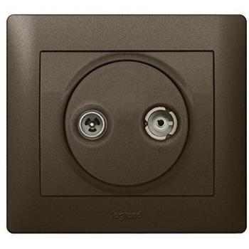 Legrand galea life - Tapa toma tv r862mhz bronce