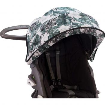 Cubre Capota de Algodón Elástico Jyoko para Silla de Coche Stokke Xplory y Crusi - Compatible con modelos Stokke Xplory y Crusi, diseño en estampado Zebra, material de algodón