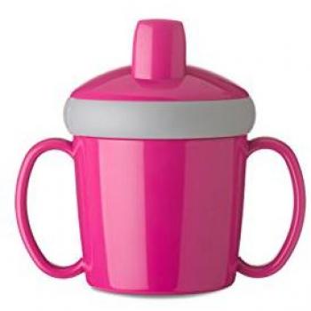 Mepal Aprendizaje Taza antigoteo, 200 ml, plástico, Rosa, 12.3 x 8.1 x 11.2 cm