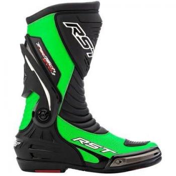 RST Botas de Moto TracTech Evo 3 Sport Neón-Verde, características: diseño deportivo, color neón-verde y negro, protección en tobillos, suela antideslizante, cierre con cremallera y ajuste de