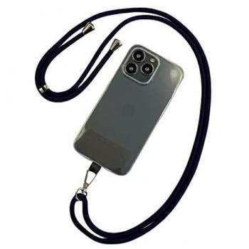 Cuerda Colgante Universal para Smartphone Icoveri Negra 150 cm Regulable Compatible con iPhone Samsung Xiaomi